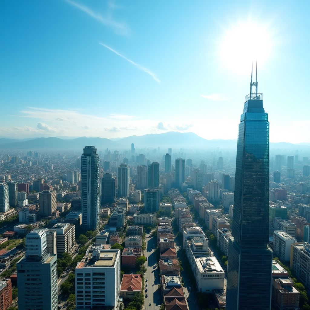 Vista panorámica de Medellín, donde se fundó la empresa, con un enfoque en la innovación y el crecimiento.